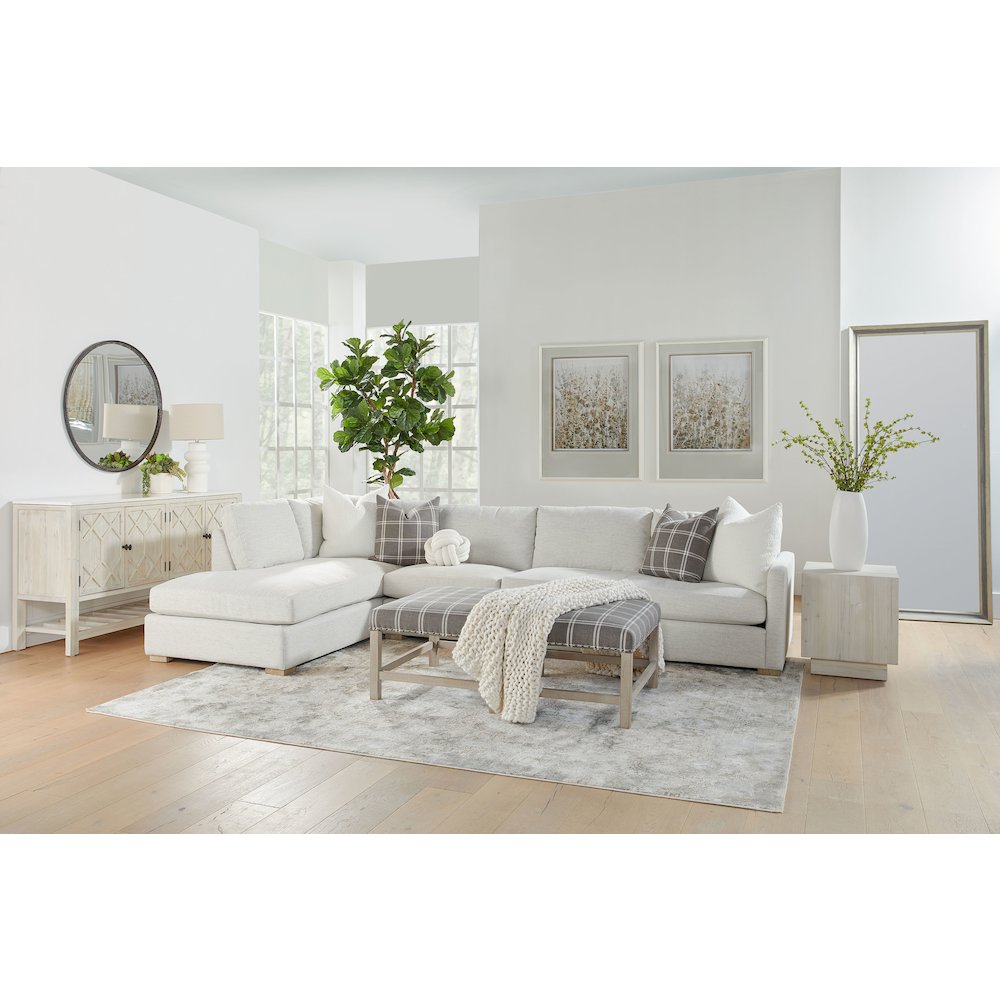 Stitch & Hand - Upholstery Transitional Clara Modular 2-Seat Right Slim Arm Sofa. Picture 15
