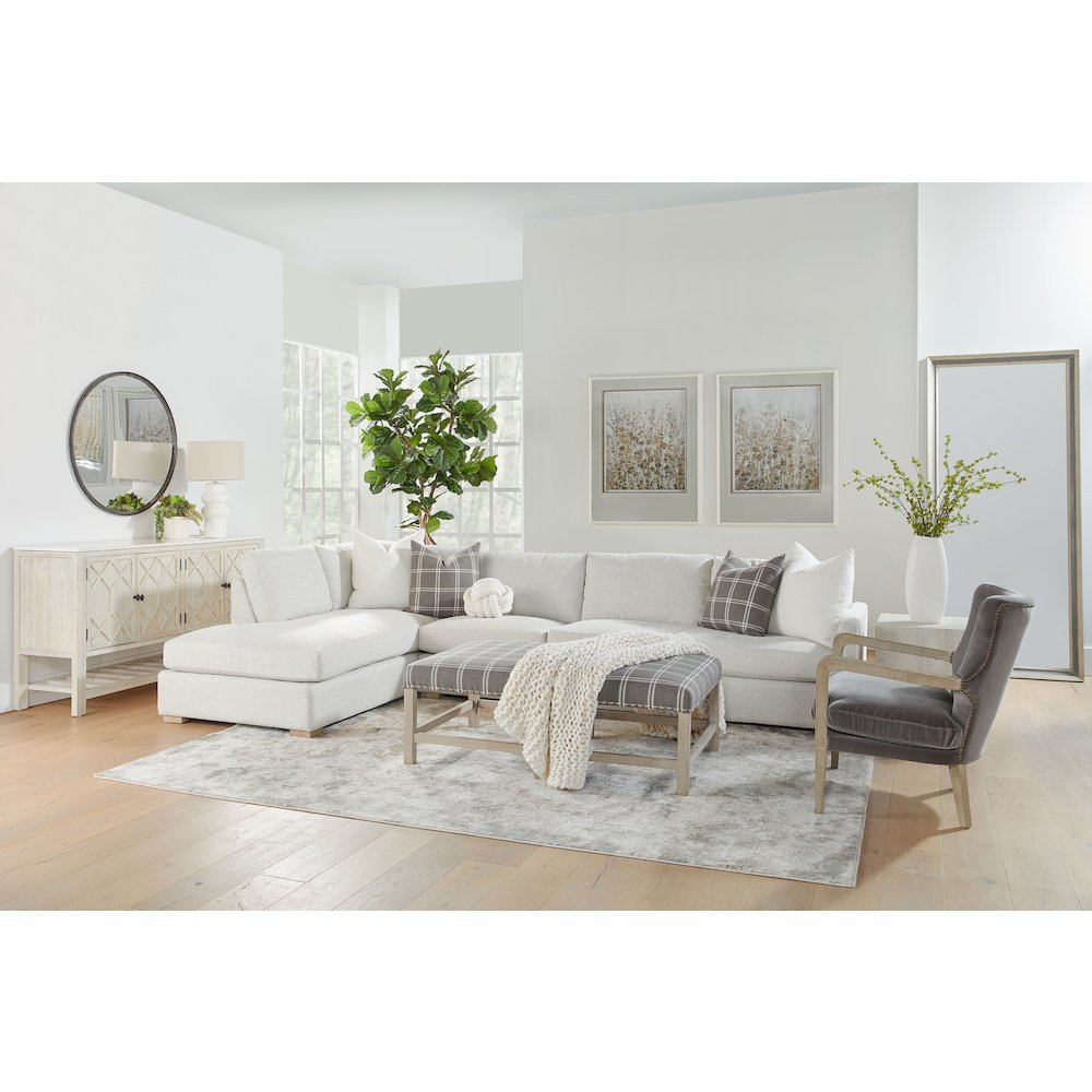 Stitch & Hand - Upholstery Transitional Clara Modular 2-Seat Right Slim Arm Sofa. Picture 16