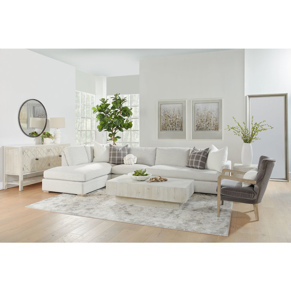 Stitch & Hand - Upholstery Transitional Clara Modular 2-Seat Right Slim Arm Sofa. Picture 19