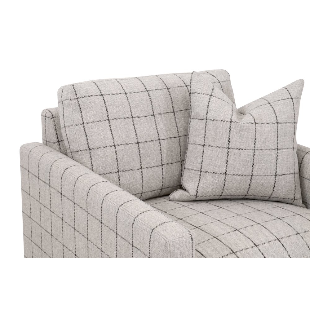 Stitch & Hand - Upholstery Transitional Clara Slim Arm Sofa Chair. Picture 8