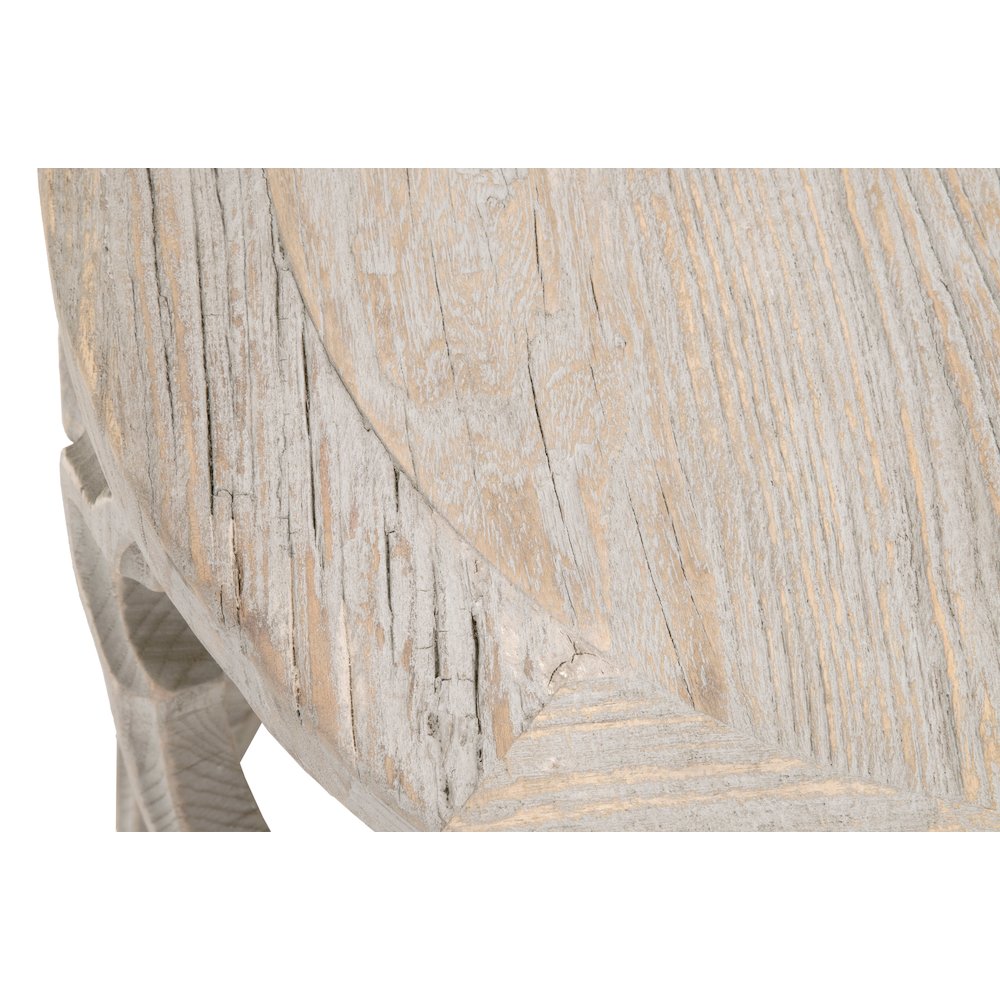 Bella Antique Transitional Clover End Table. Picture 5