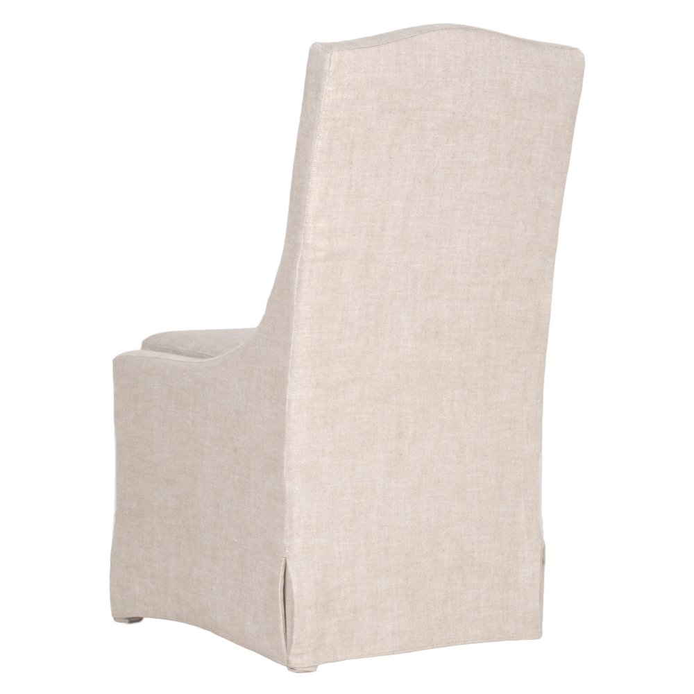 Essentials Transitional Colette Slipcover Dining Chair, Set of 2. Picture 4