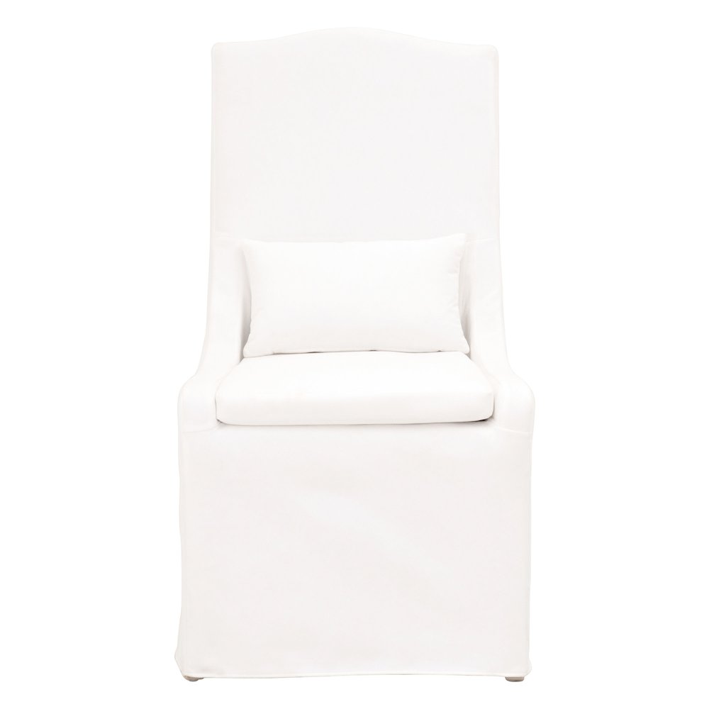 Essentials Transitional Colette Slipcover Dining Chair, Set of 2. Picture 1