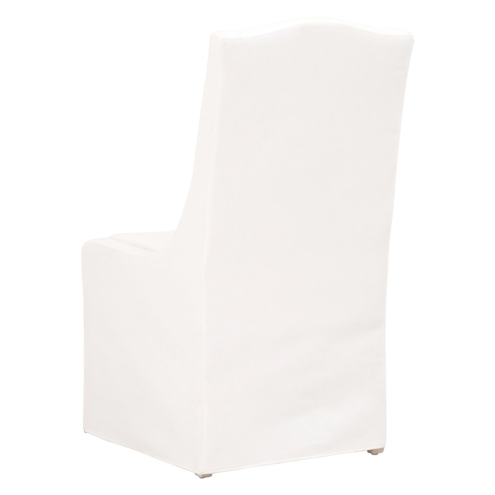 Essentials Transitional Colette Slipcover Dining Chair, Set of 2. Picture 4