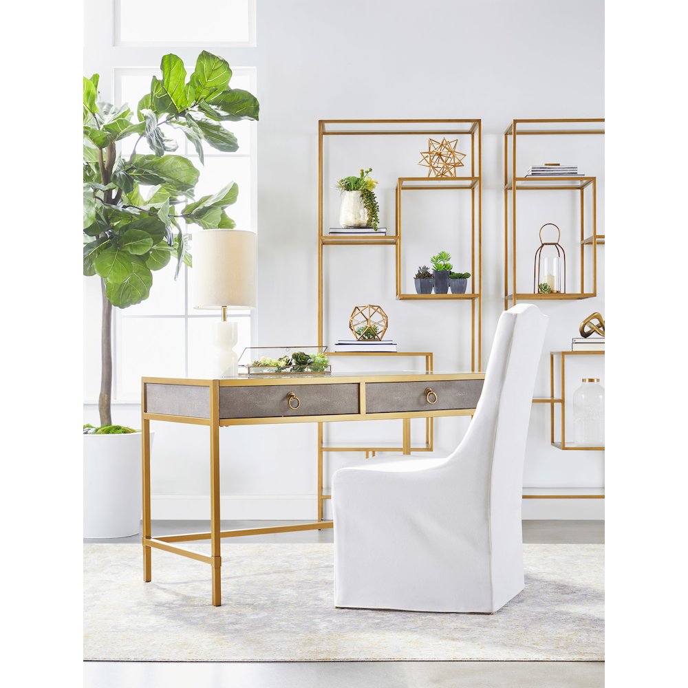 Essentials Transitional Colette Slipcover Dining Chair, Set of 2. Picture 9