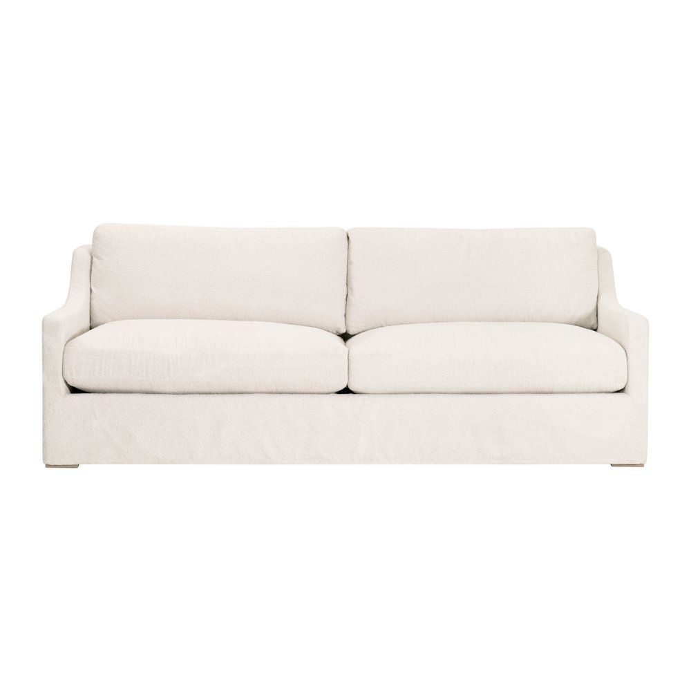 Transitional Colin Outdoor 94" Slope Arm Slipcover Sofa. Picture 1