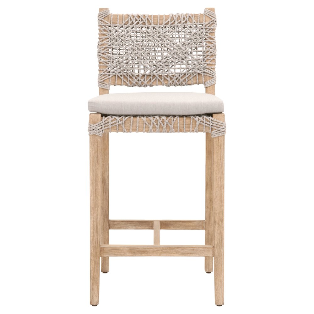 Woven Transitional Costa Counter Stool. Picture 1