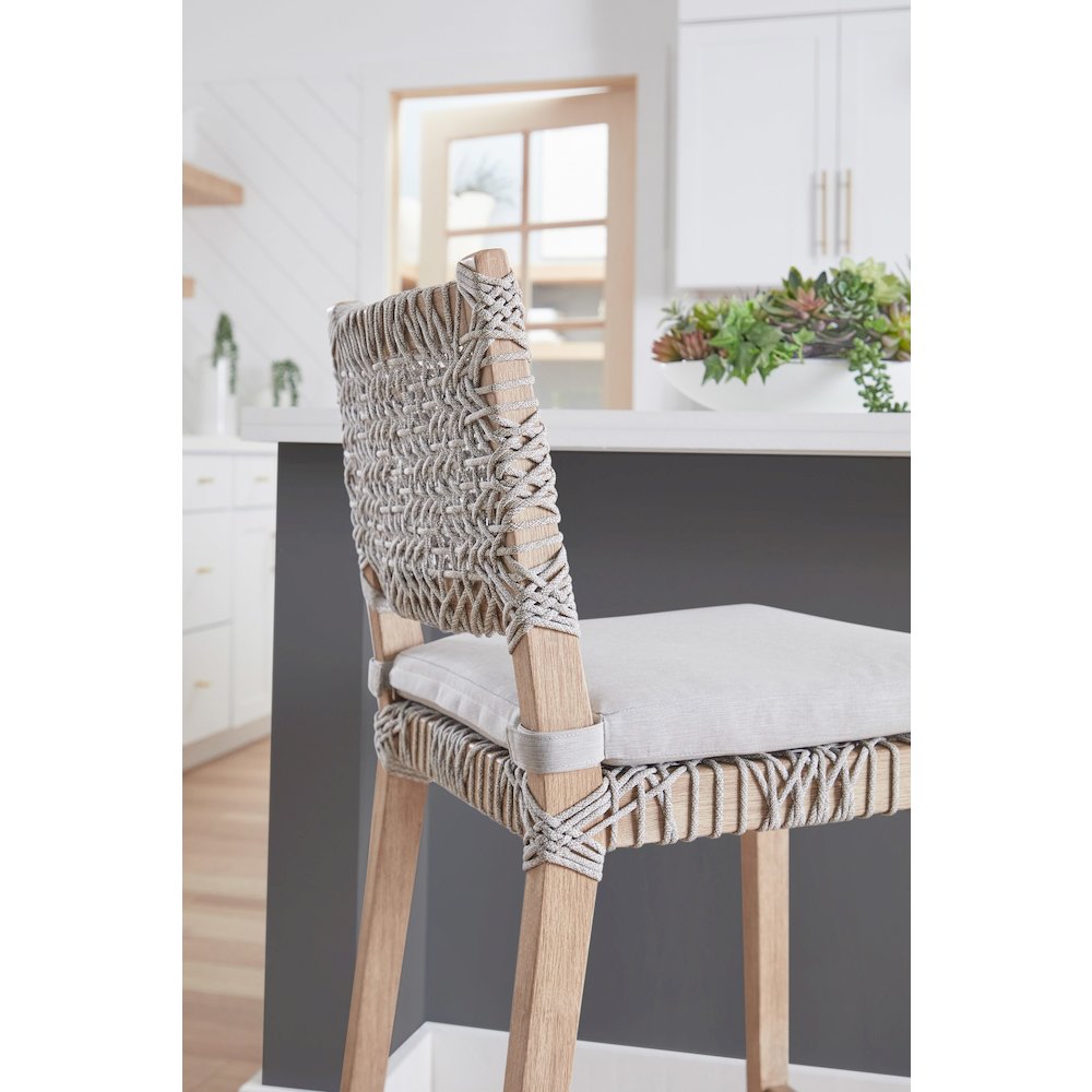 Woven Transitional Costa Counter Stool. Picture 12