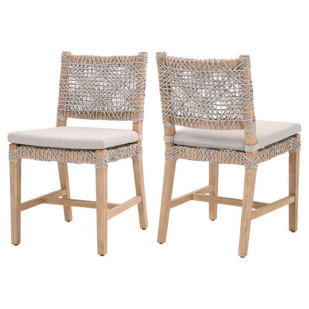 Woven Transitional Costa Dining Chair, Set of 2. Picture 16