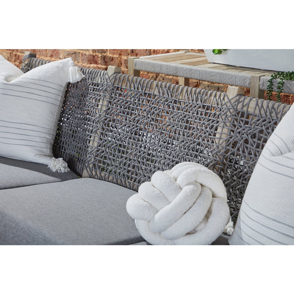 Woven - Outdoor  Transitional Costa Outdoor 77" Sofa. Picture 9