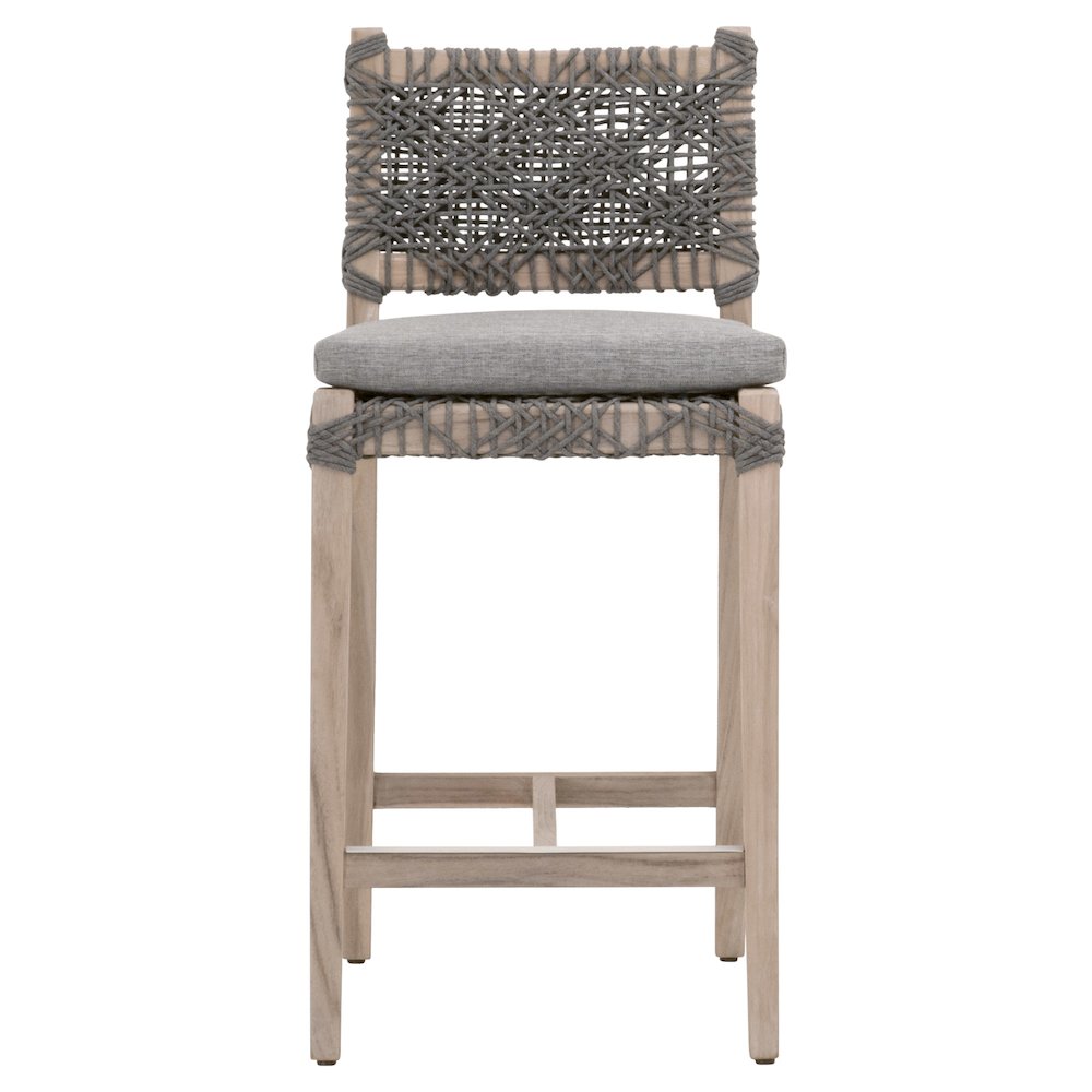 Woven - Outdoor  Transitional Costa Outdoor Counter Stool. Picture 1