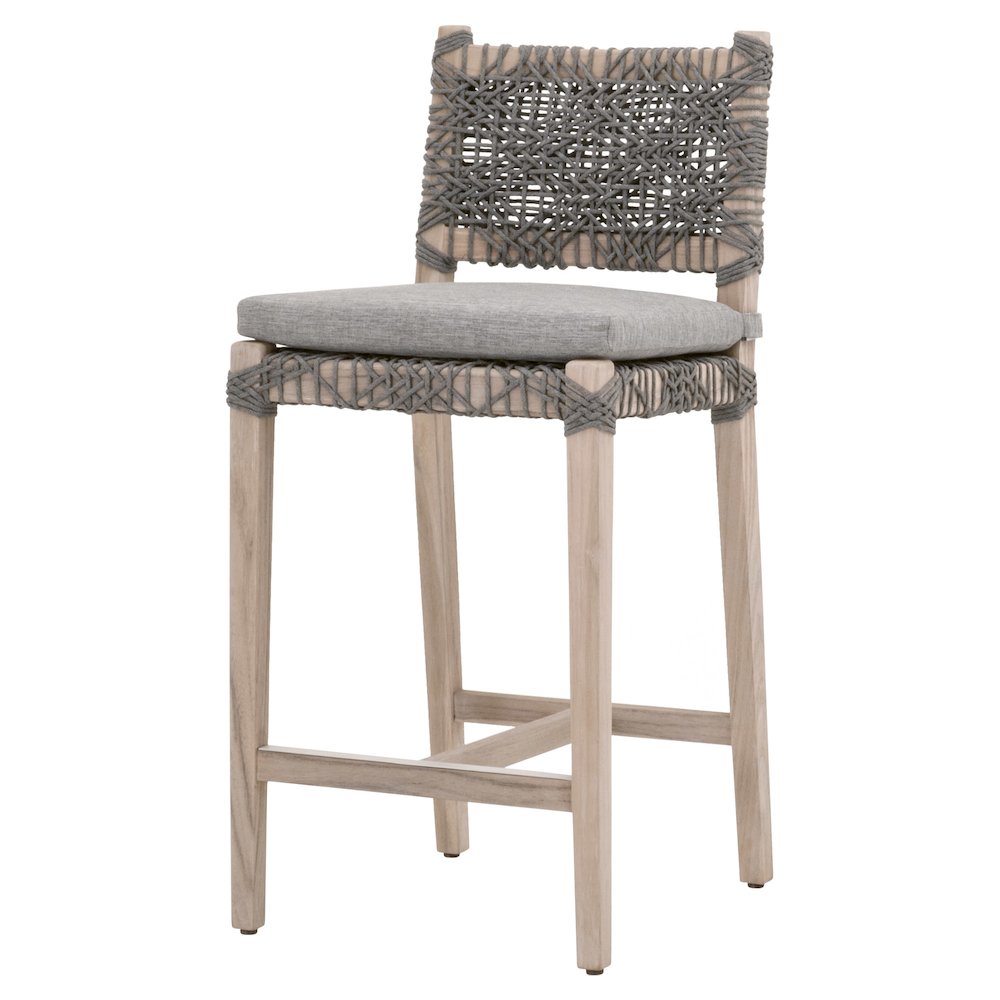 Woven - Outdoor  Transitional Costa Outdoor Counter Stool. Picture 2