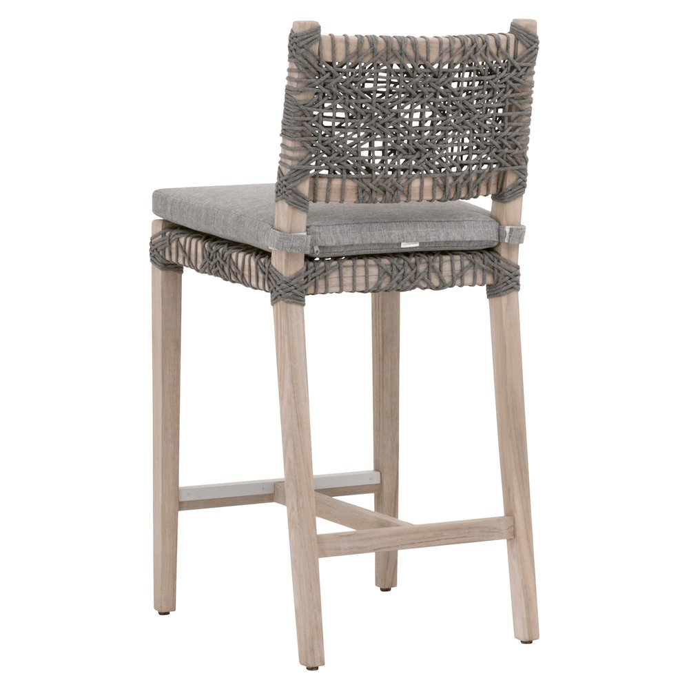 Woven - Outdoor  Transitional Costa Outdoor Counter Stool. Picture 4
