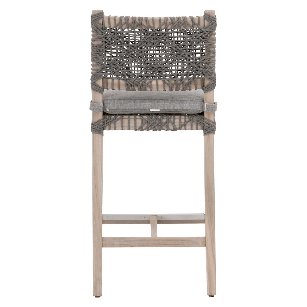 Woven - Outdoor  Transitional Costa Outdoor Counter Stool. Picture 5