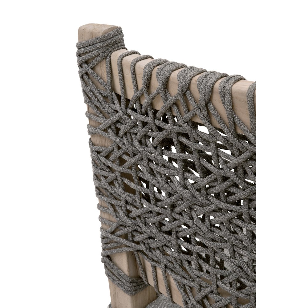 Woven - Outdoor  Transitional Costa Outdoor Counter Stool. Picture 7