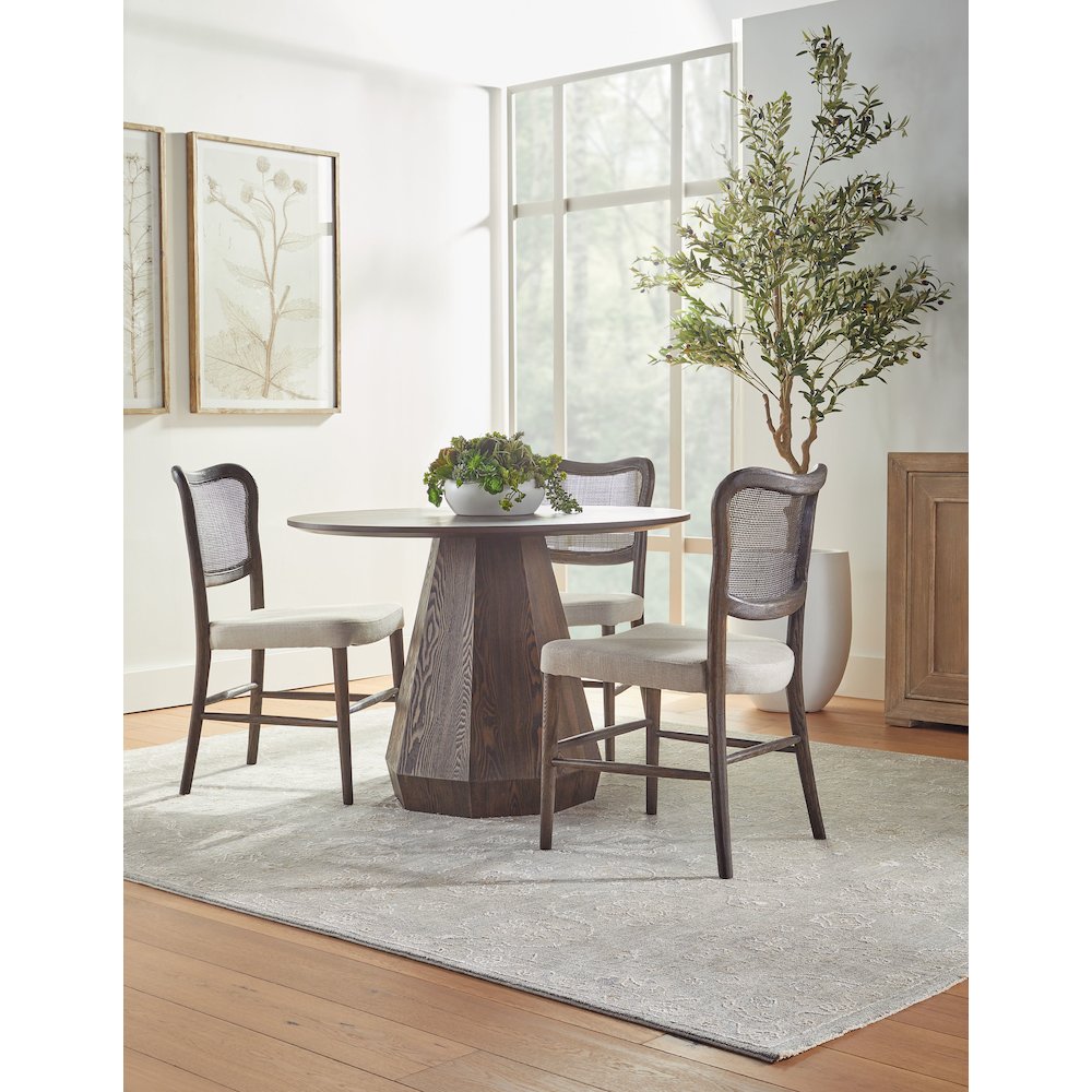 Traditions Transitional Coulter 42" Round Dining Table. Picture 7