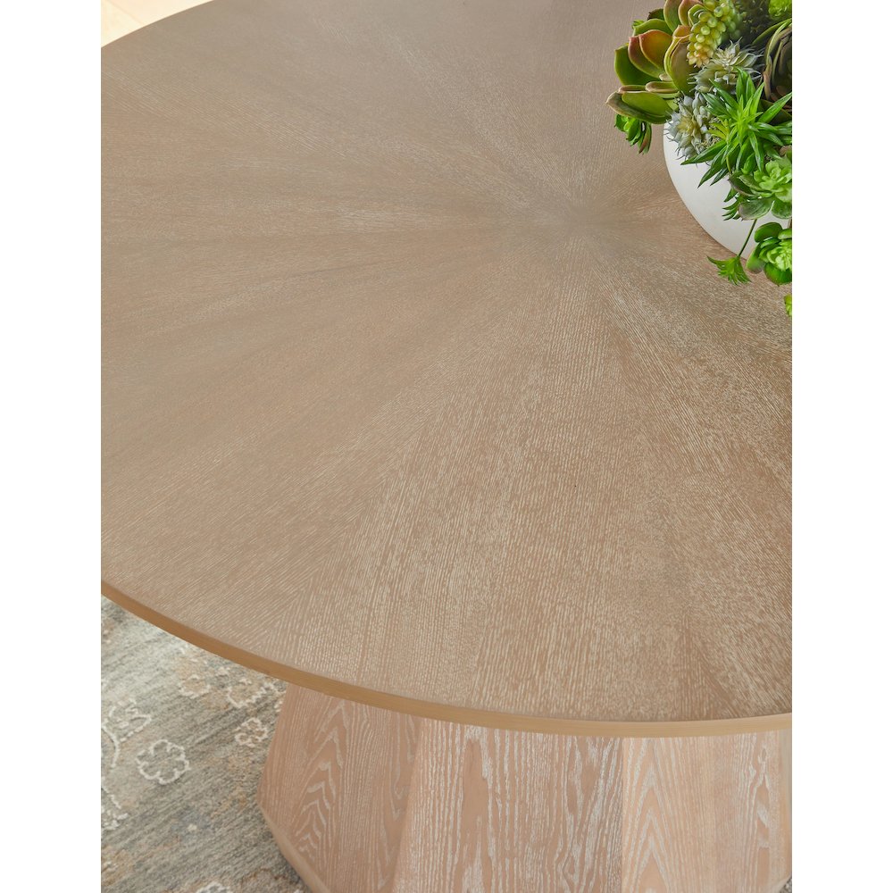 Traditions Transitional Coulter 42" Round Dining Table. Picture 6