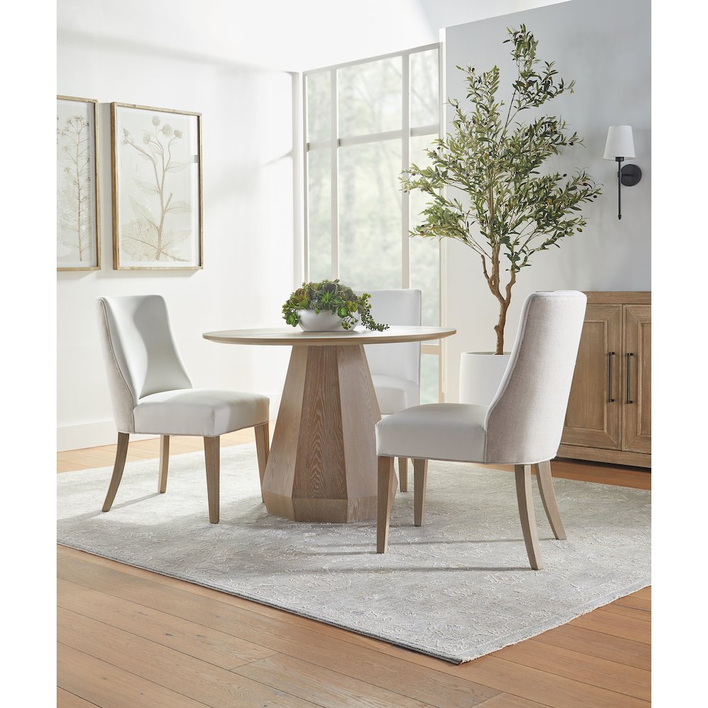 Traditions Transitional Coulter 42" Round Dining Table. Picture 7