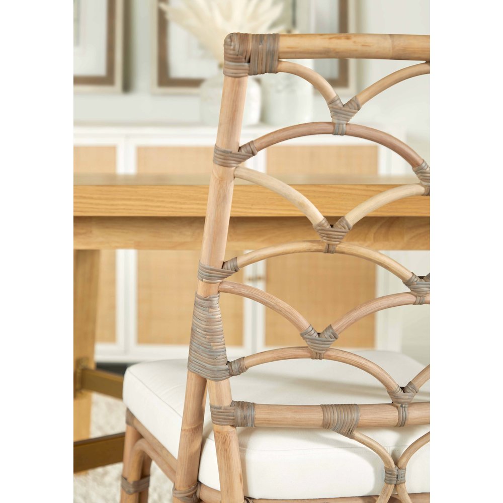 Sel De Mer Transitional Crescent Dining Chair, Set of 2. Picture 13