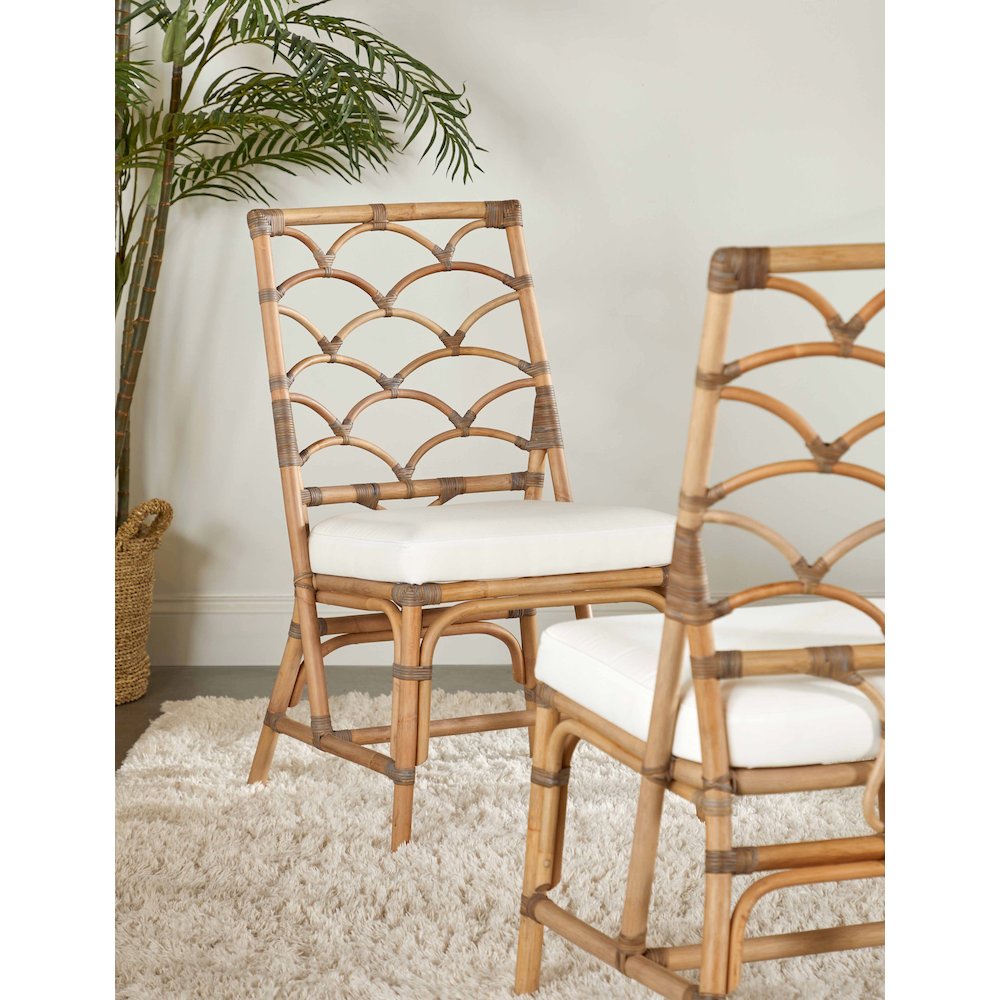 Sel De Mer Transitional Crescent Dining Chair, Set of 2. Picture 14