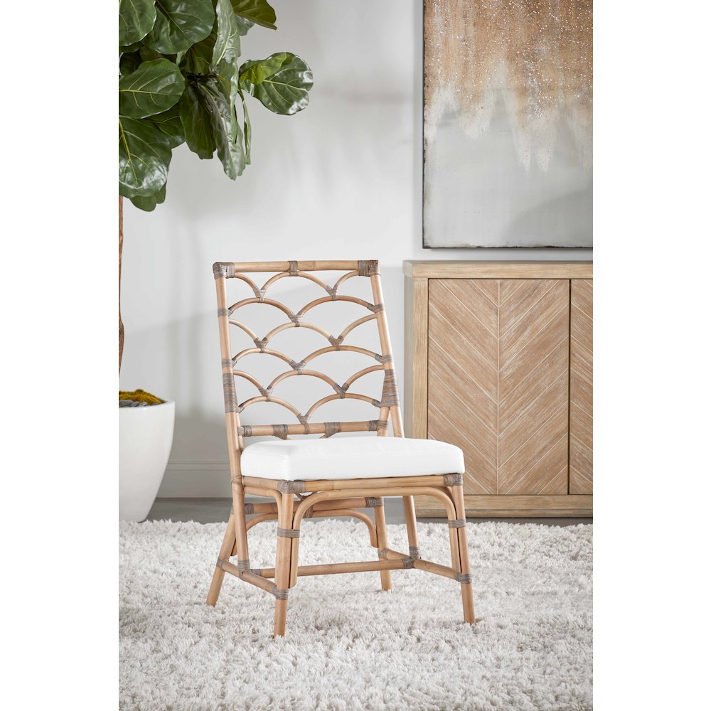 Sel De Mer Transitional Crescent Dining Chair, Set of 2. Picture 15