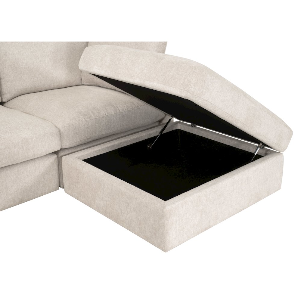 Stitch & Hand - Upholstery Transitional Daley Modular Storage Ottoman. Picture 13