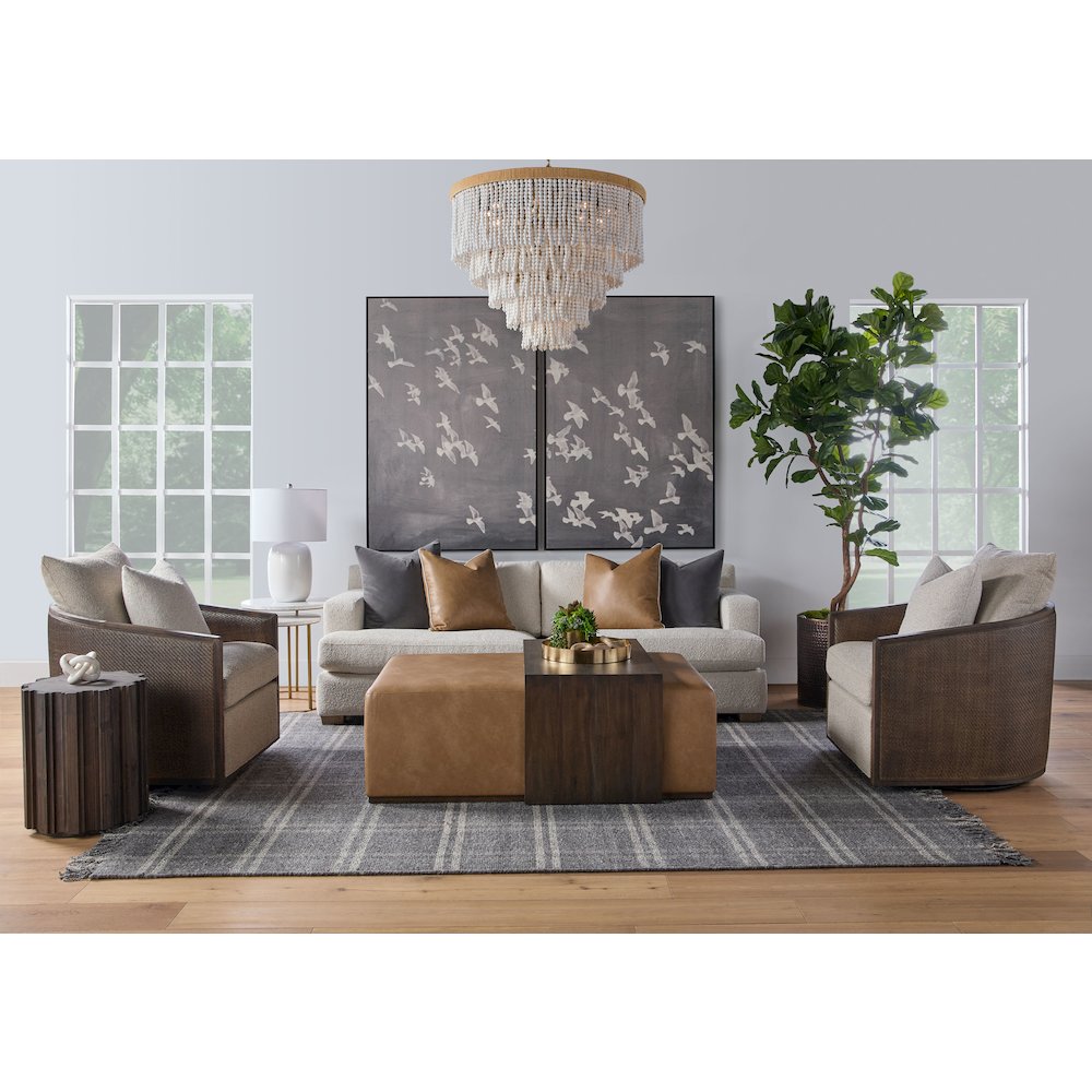 Stitch & Hand - Upholstery Transitional Dean 92" California Casual Sofa. Picture 15