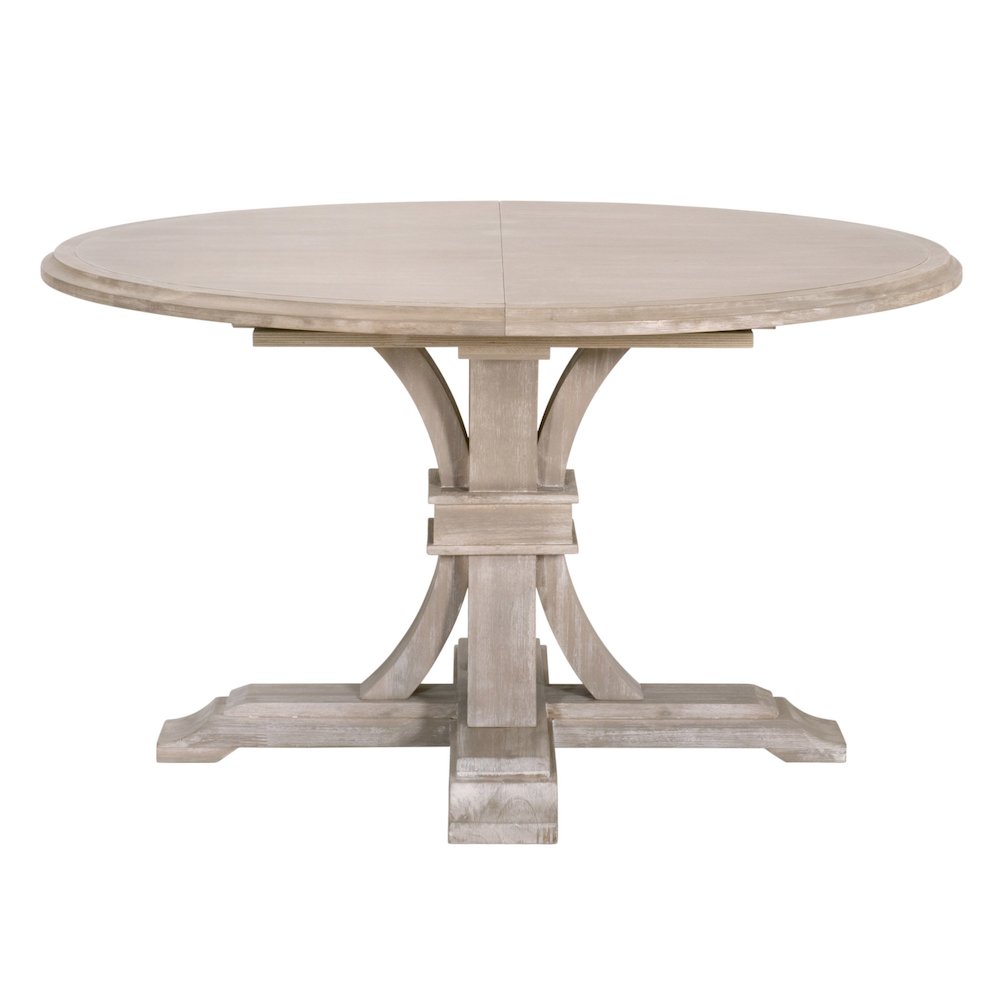 Traditions Transitional Devon 54" Round Extension Dining Table. Picture 2