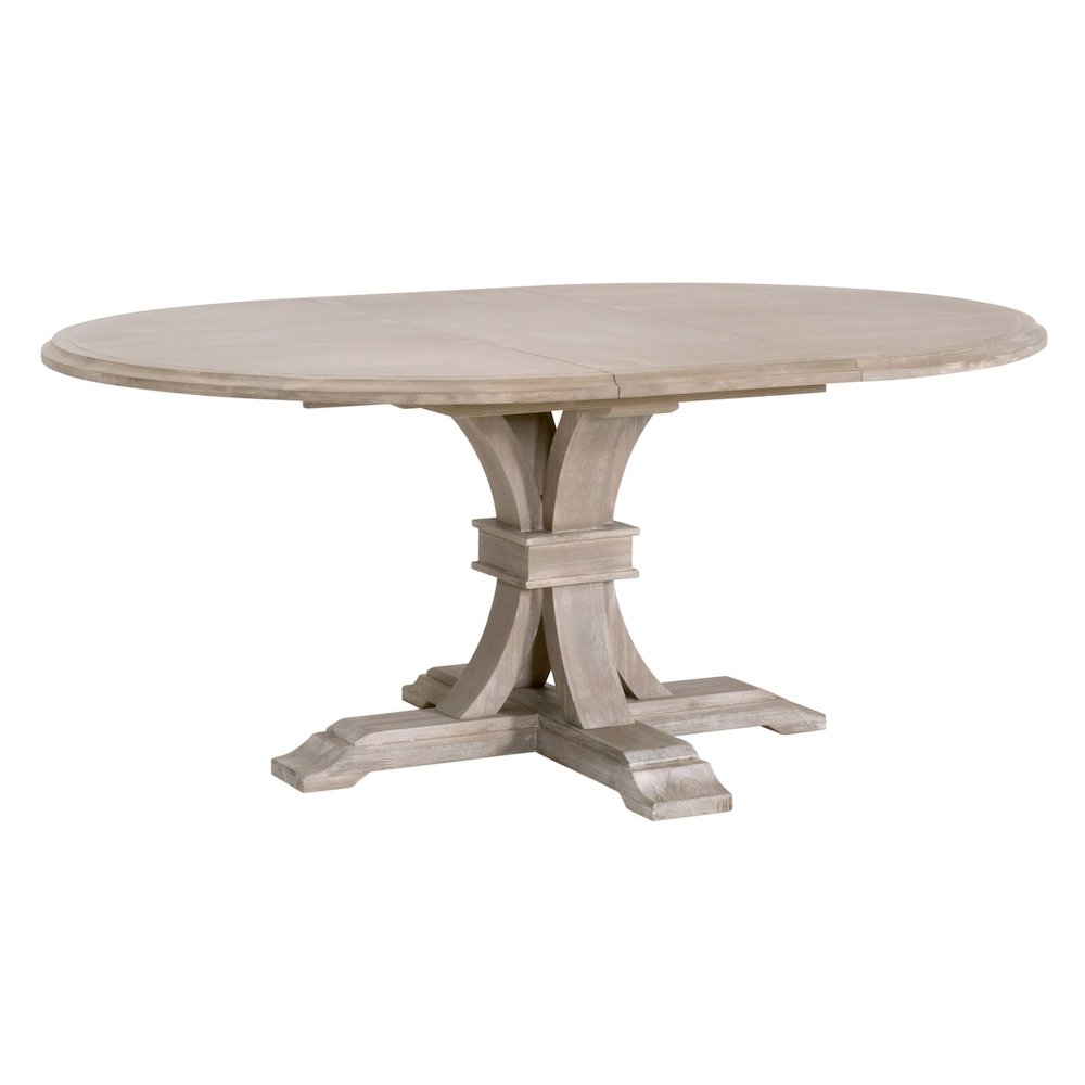 Traditions Transitional Devon 54" Round Extension Dining Table. Picture 3