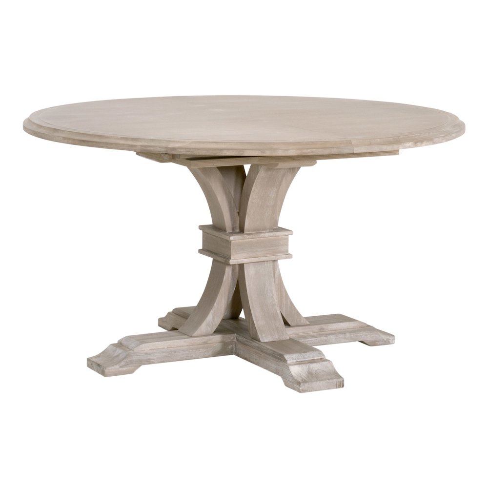 Traditions Transitional Devon 54" Round Extension Dining Table. Picture 4