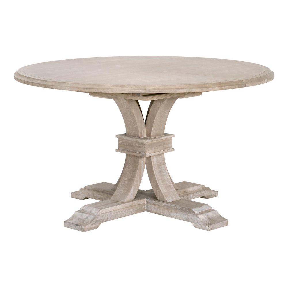 Traditions Transitional Devon 54" Round Extension Dining Table. Picture 7