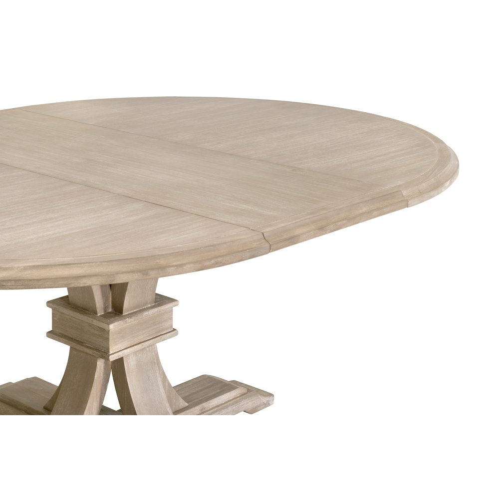Traditions Transitional Devon 54" Round Extension Dining Table. Picture 8