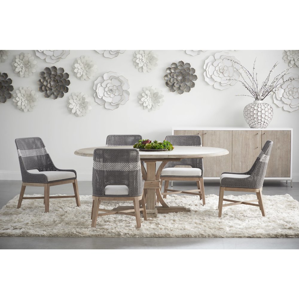 Traditions Transitional Devon 54" Round Extension Dining Table. Picture 14