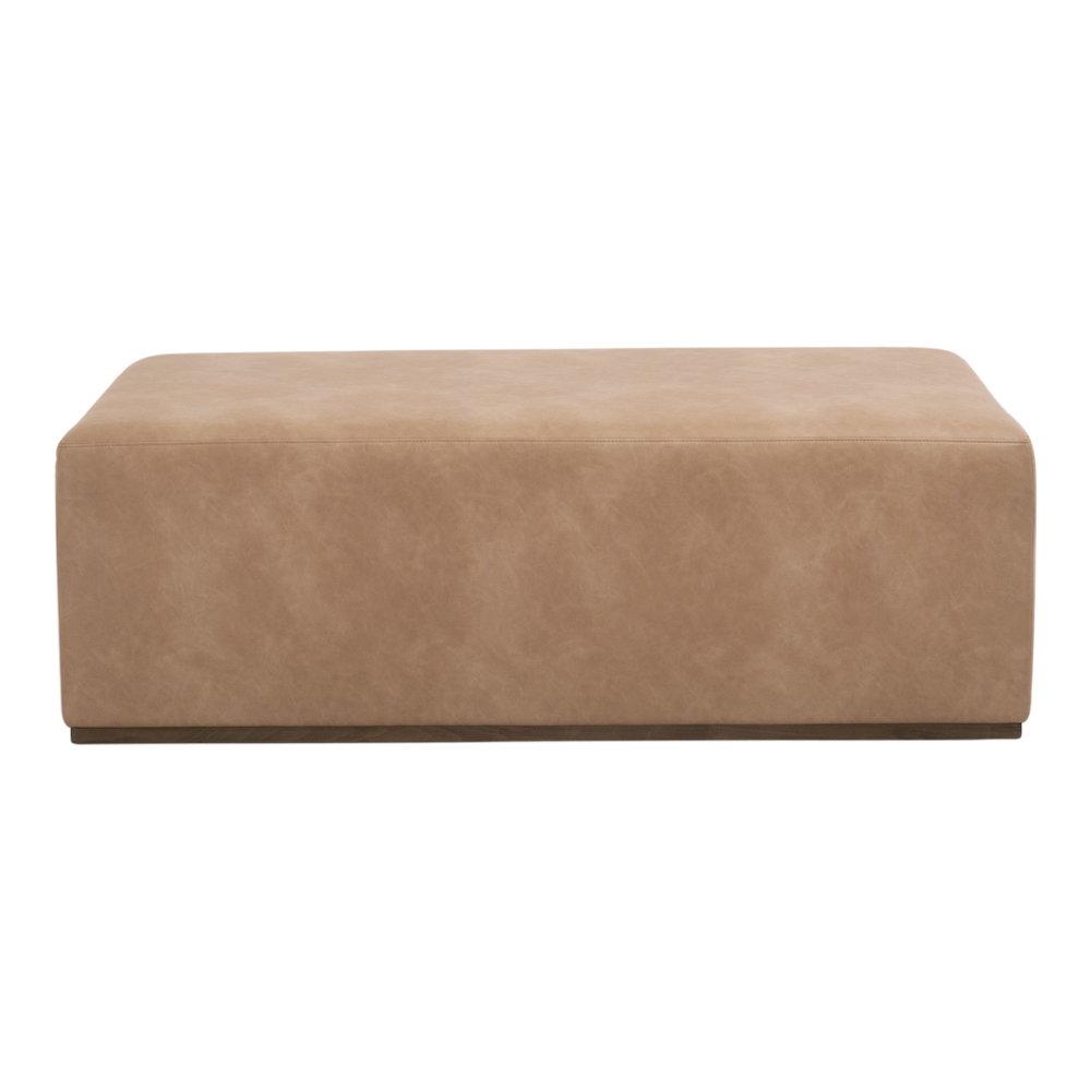 Traditions Transitional Dovetail Upholstered Coffee Table. Picture 5