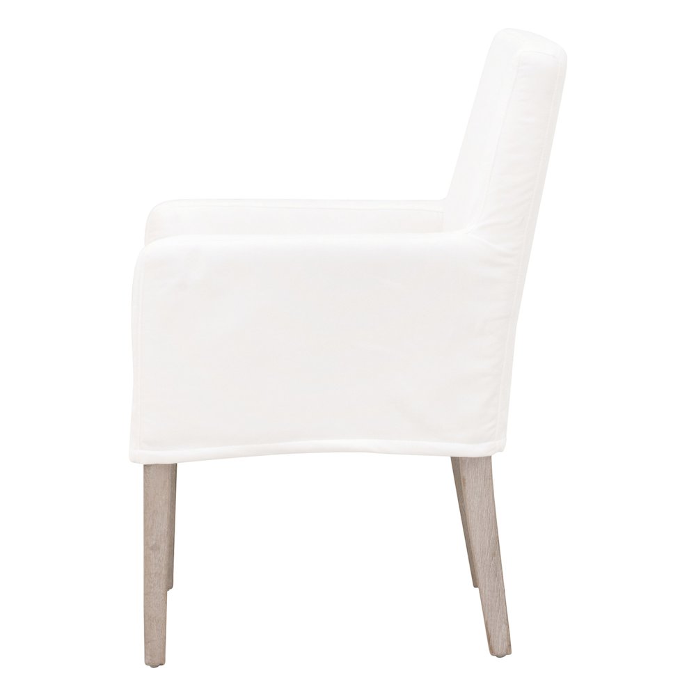 Stitch & Hand - Dining & Bedroom Transitional Drake Slipcover Arm Chair. Picture 3