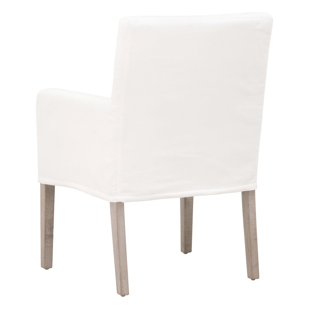 Stitch & Hand - Dining & Bedroom Transitional Drake Slipcover Arm Chair. Picture 4