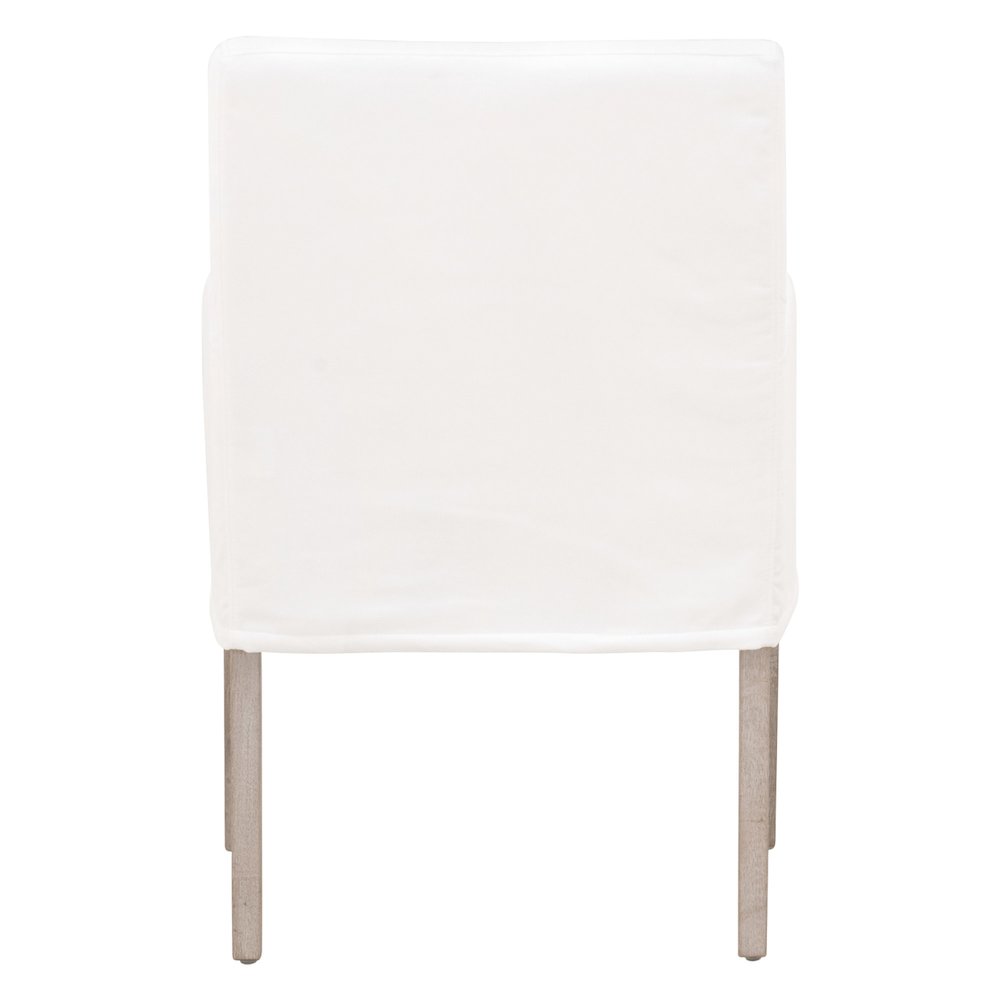 Stitch & Hand - Dining & Bedroom Transitional Drake Slipcover Arm Chair. Picture 5