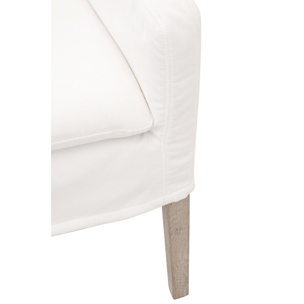 Stitch & Hand - Dining & Bedroom Transitional Drake Slipcover Arm Chair. Picture 6