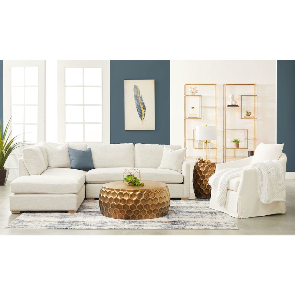 Stitch & Hand - Upholstery Transitional Faye Slipcover Swivel Club Chair. Picture 15