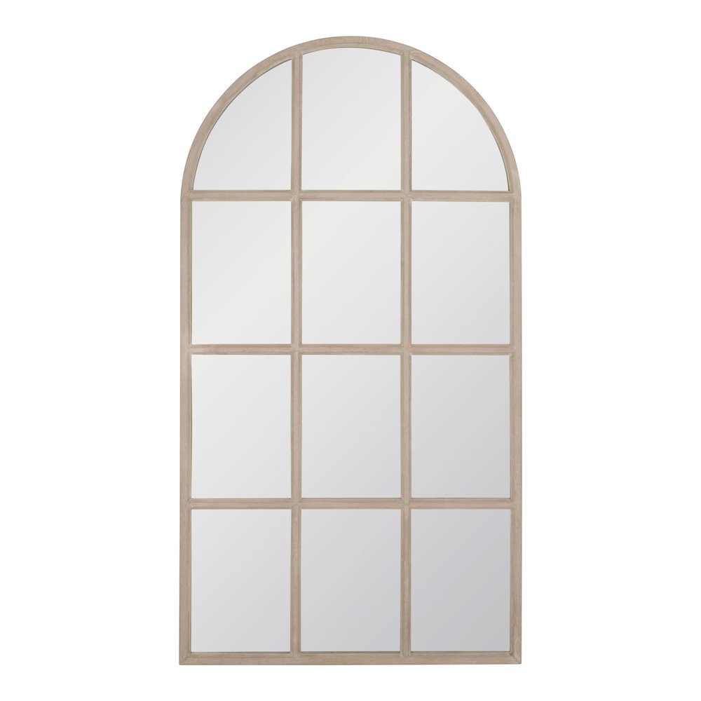Stitch & Hand - Dining & Bedroom Transitional Grid Arched Mirror. Picture 1