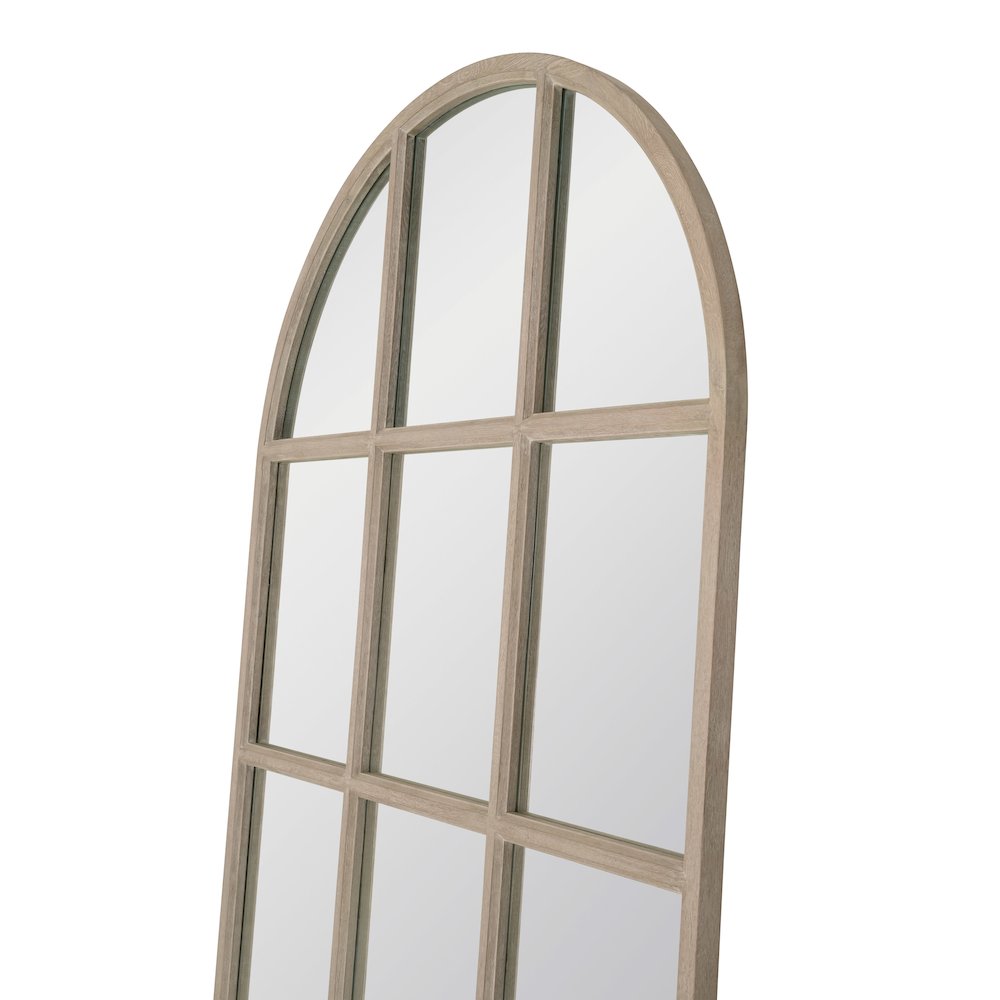 Stitch & Hand - Dining & Bedroom Transitional Grid Arched Mirror. Picture 3