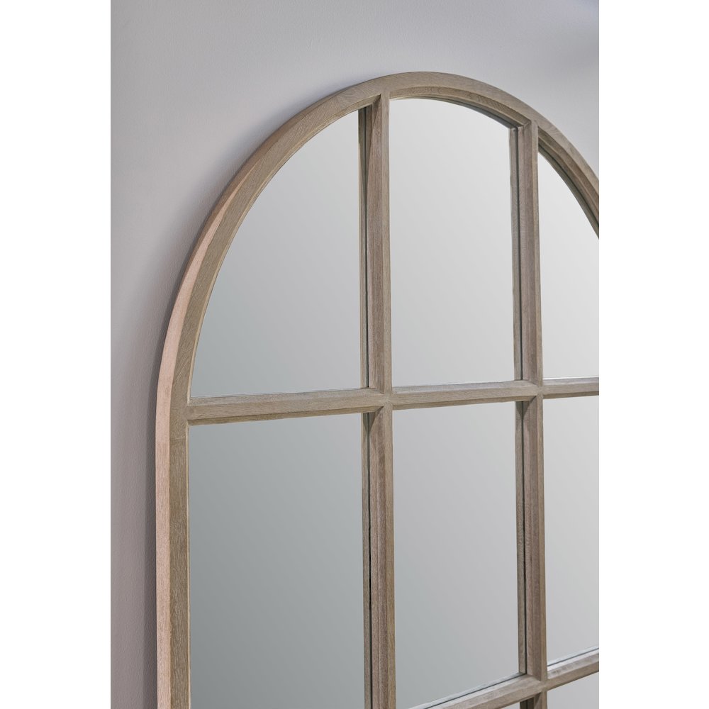 Stitch & Hand - Dining & Bedroom Transitional Grid Arched Mirror. Picture 5