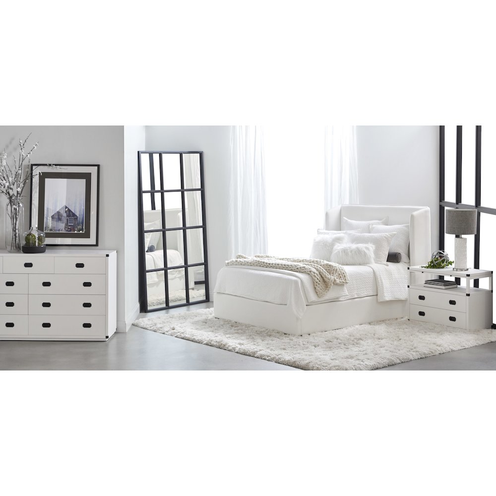 Stitch & Hand - Dining & Bedroom Transitional Grid Mirror. Picture 6