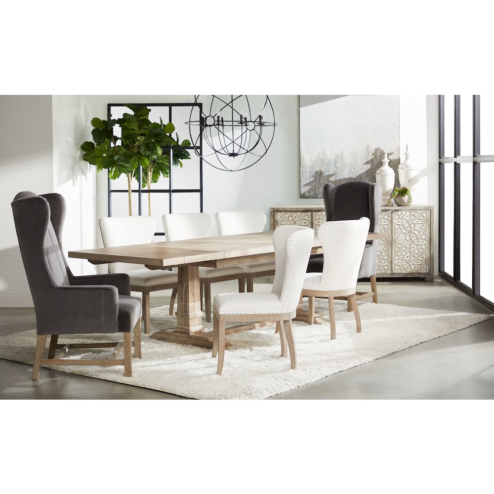 Stitch & Hand - Dining & Bedroom Transitional Grid Mirror. Picture 8