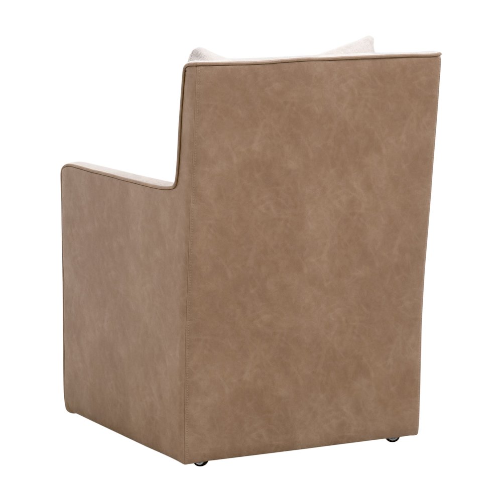 Essentials Transitional Harmony Arm Chair With Casters. Picture 4