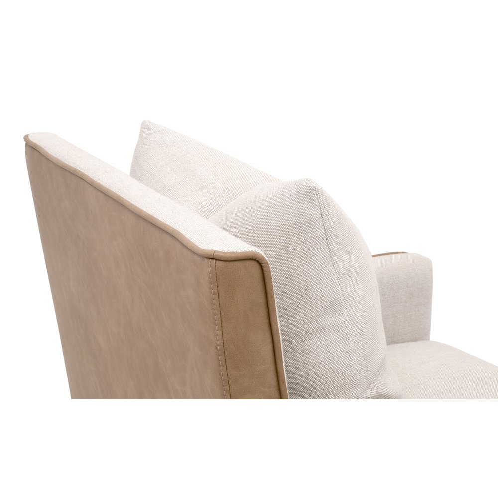 Essentials Transitional Harmony Arm Chair With Casters. Picture 6