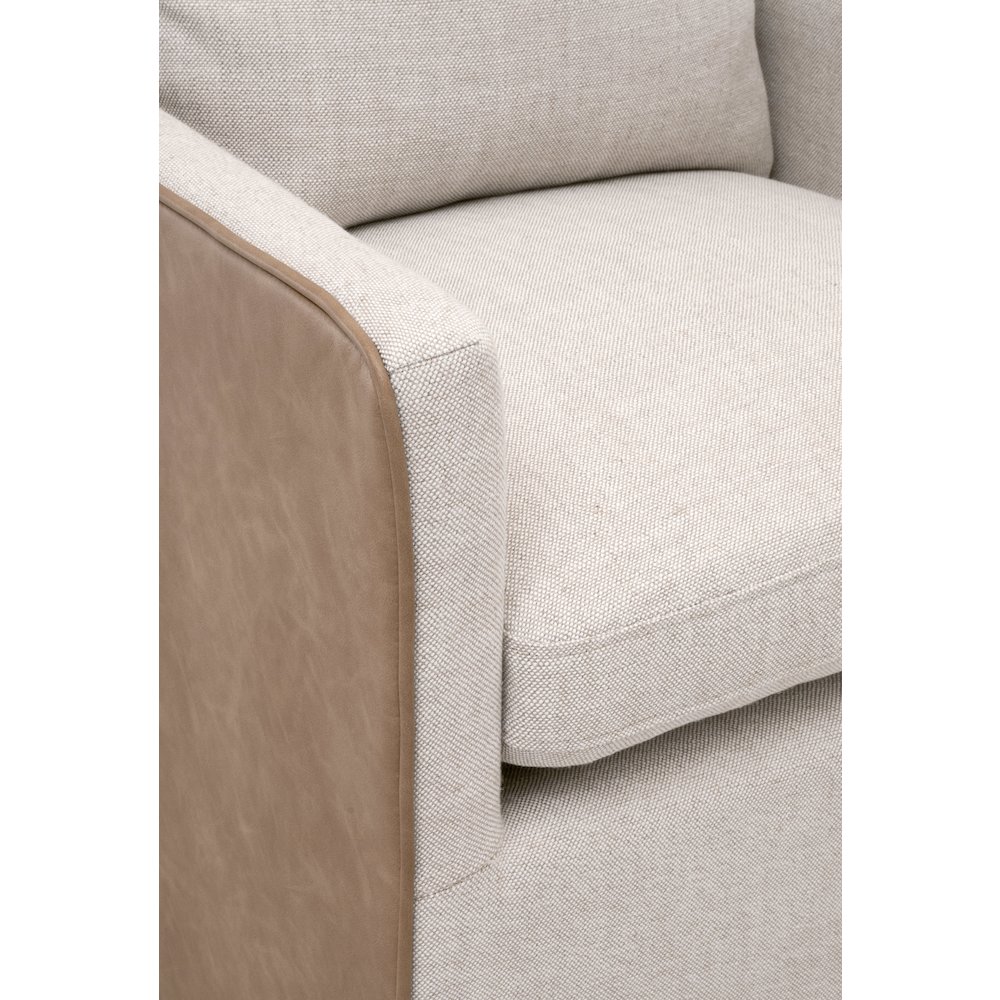 Essentials Transitional Harmony Arm Chair With Casters. Picture 8