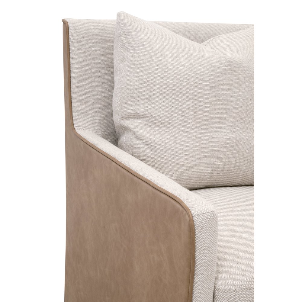 Essentials Transitional Harmony Arm Chair With Casters. Picture 9