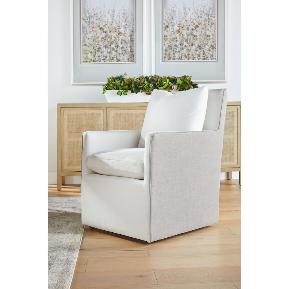 Essentials Transitional Harmony Arm Chair with Casters. Picture 14