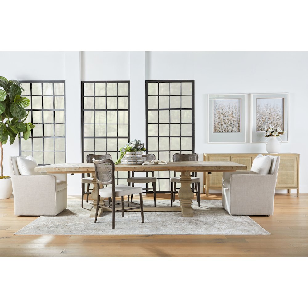 Essentials Transitional Harmony Arm Chair with Casters. Picture 15